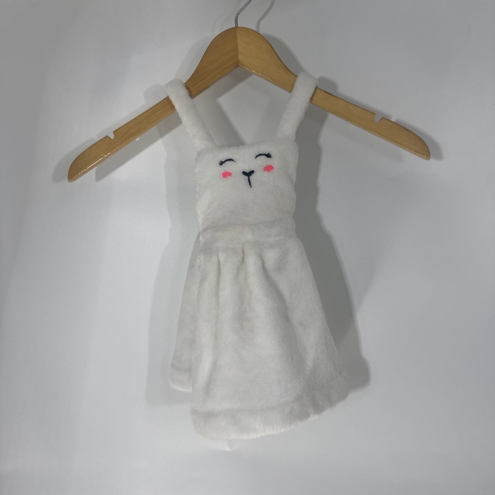 Carters Baby Girl White Plush Fleece Bunny Face Jumper Dress 9 Months GCL15234 - Picture 2 of 9